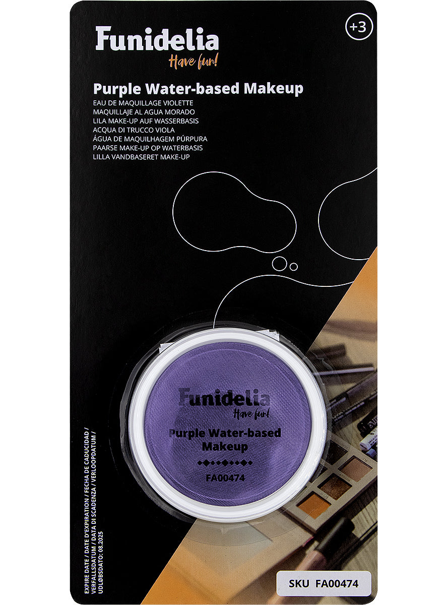 Maquillage à leau violet