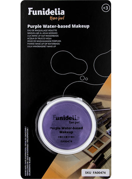 Maquillage à l'eau violet