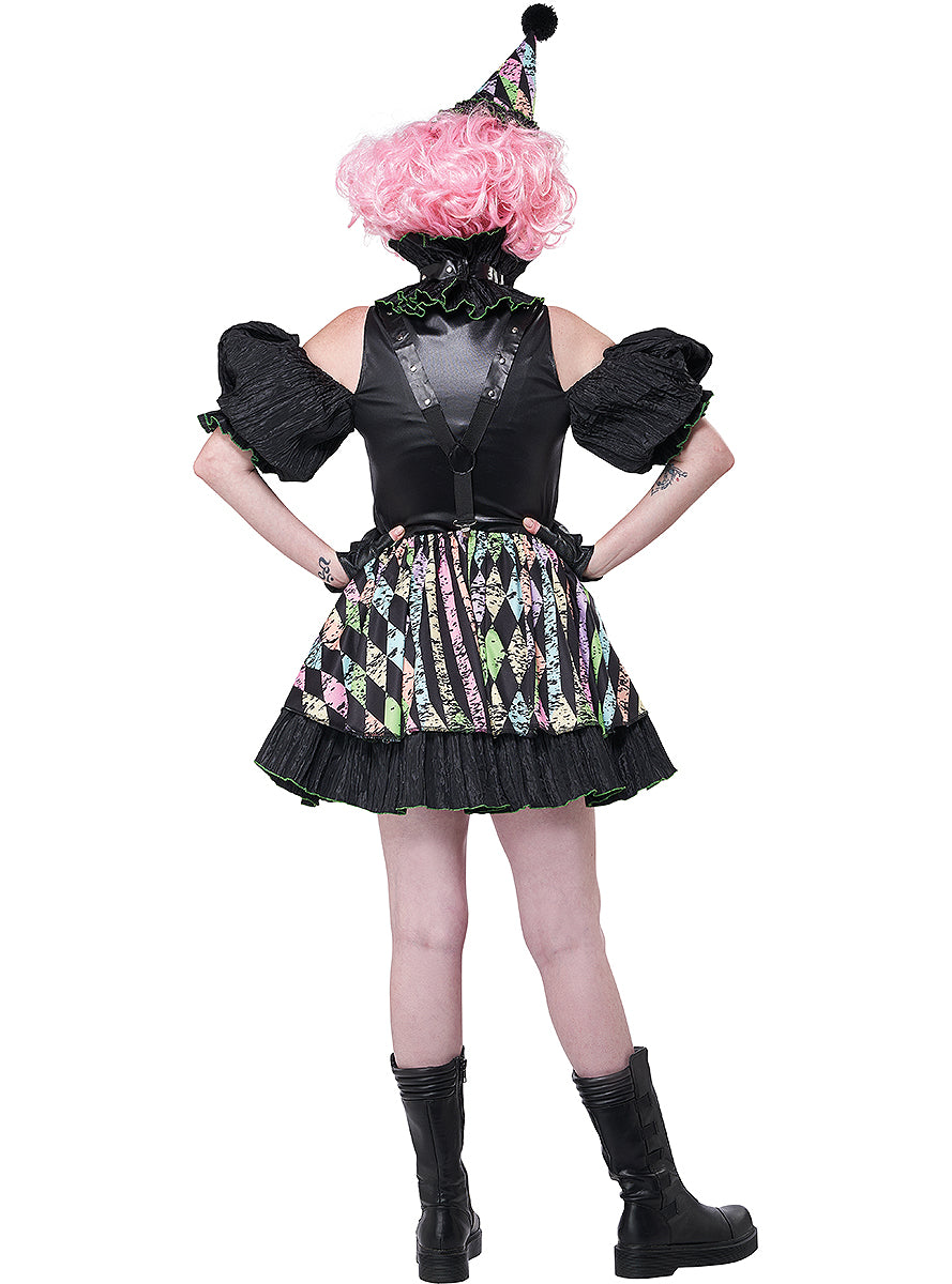 Déguisement clown terrifiant du cirque femme