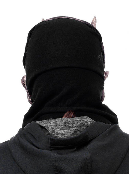 Masque de crâne de diable avec bouche amovible