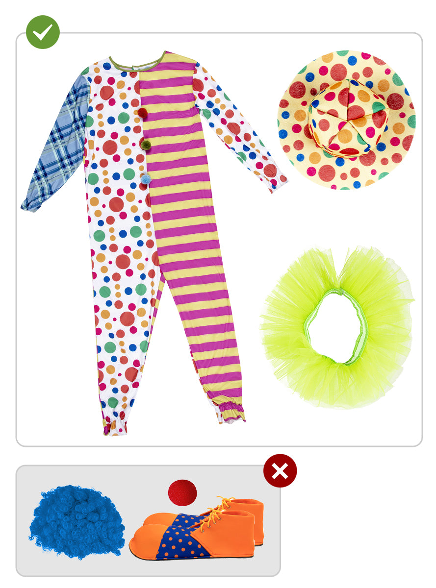 Déguisement clown Deluxe homme grande taille