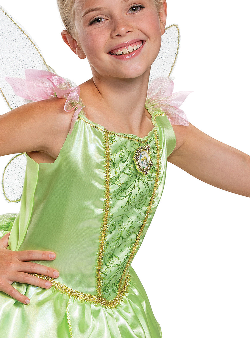 Déguisement Fée Clochette Deluxe fille - Peter Pan
