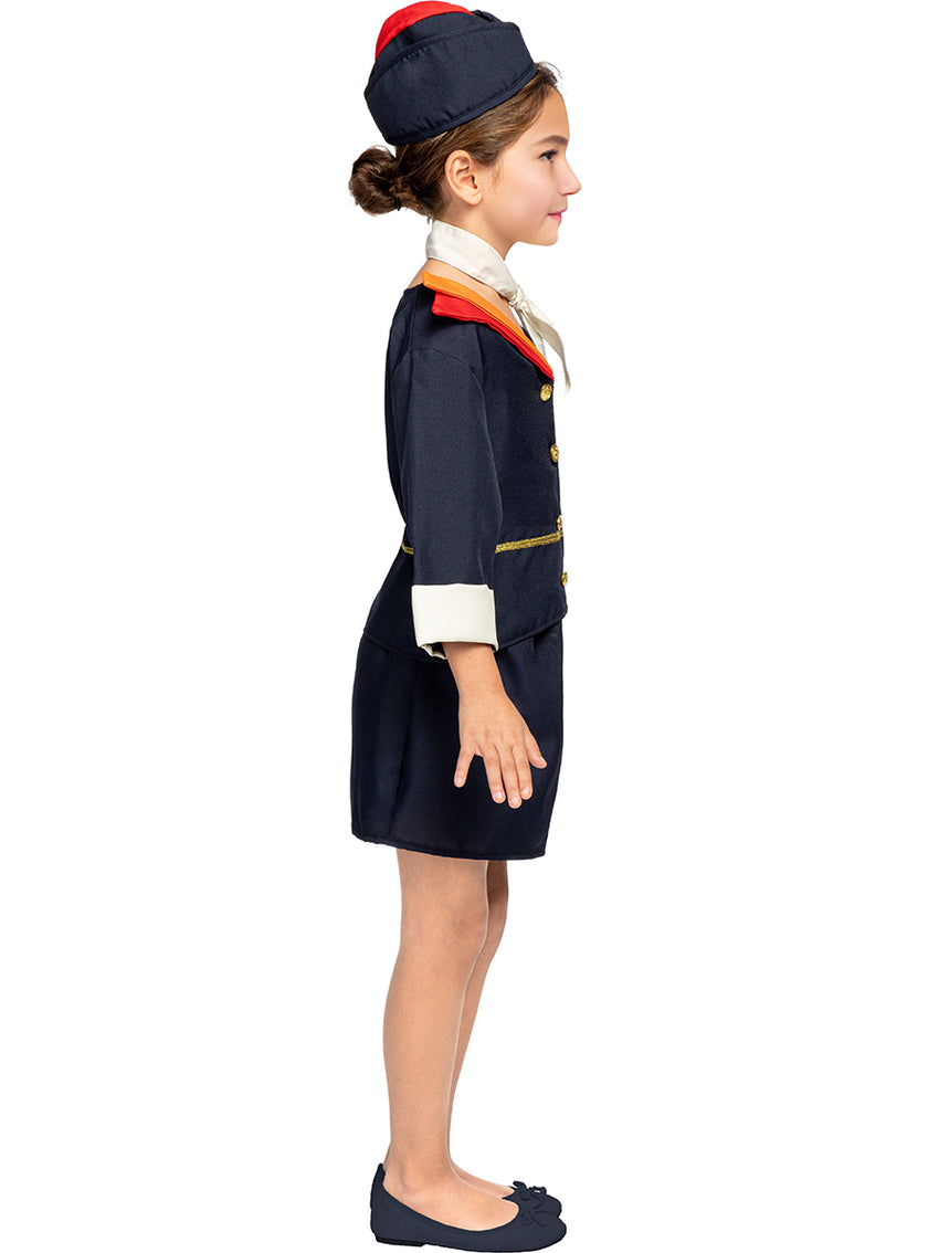 Déguisement hôtesse de l'air femme file