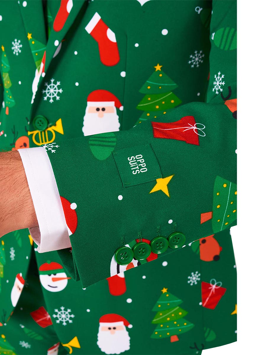 Costume Père Noel vert 