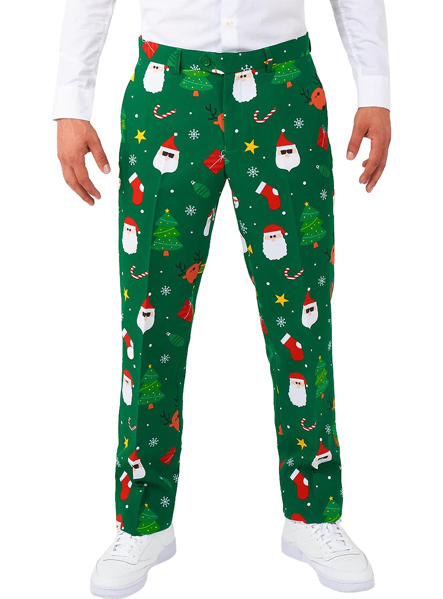 Costume Père Noel vert 