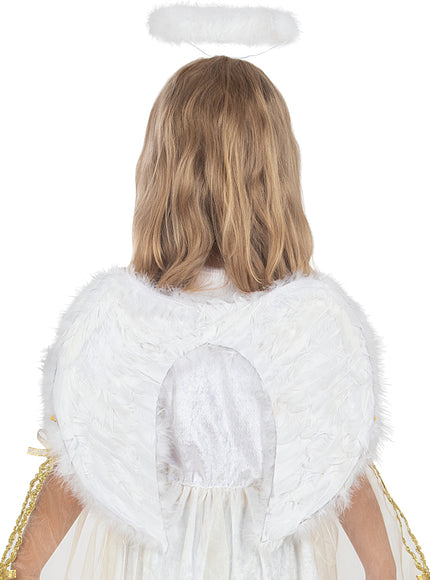 Ailes dange blanches et dorées enfant