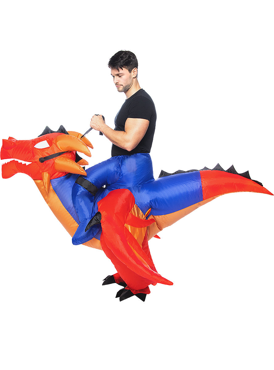 Déguisement porte-moi dragon gonflable adulte