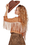 Veste à franges festival femme