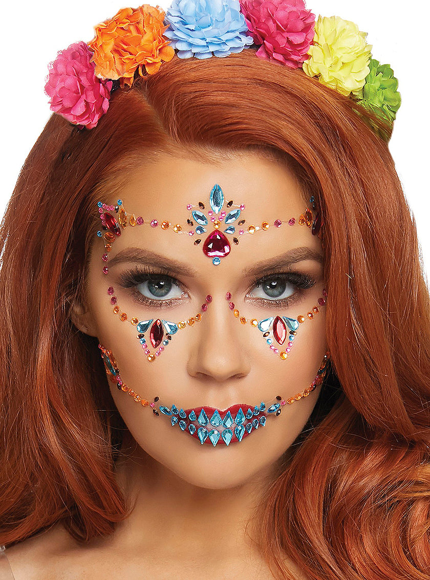 Bijoux de visage Catrina Jour des Morts