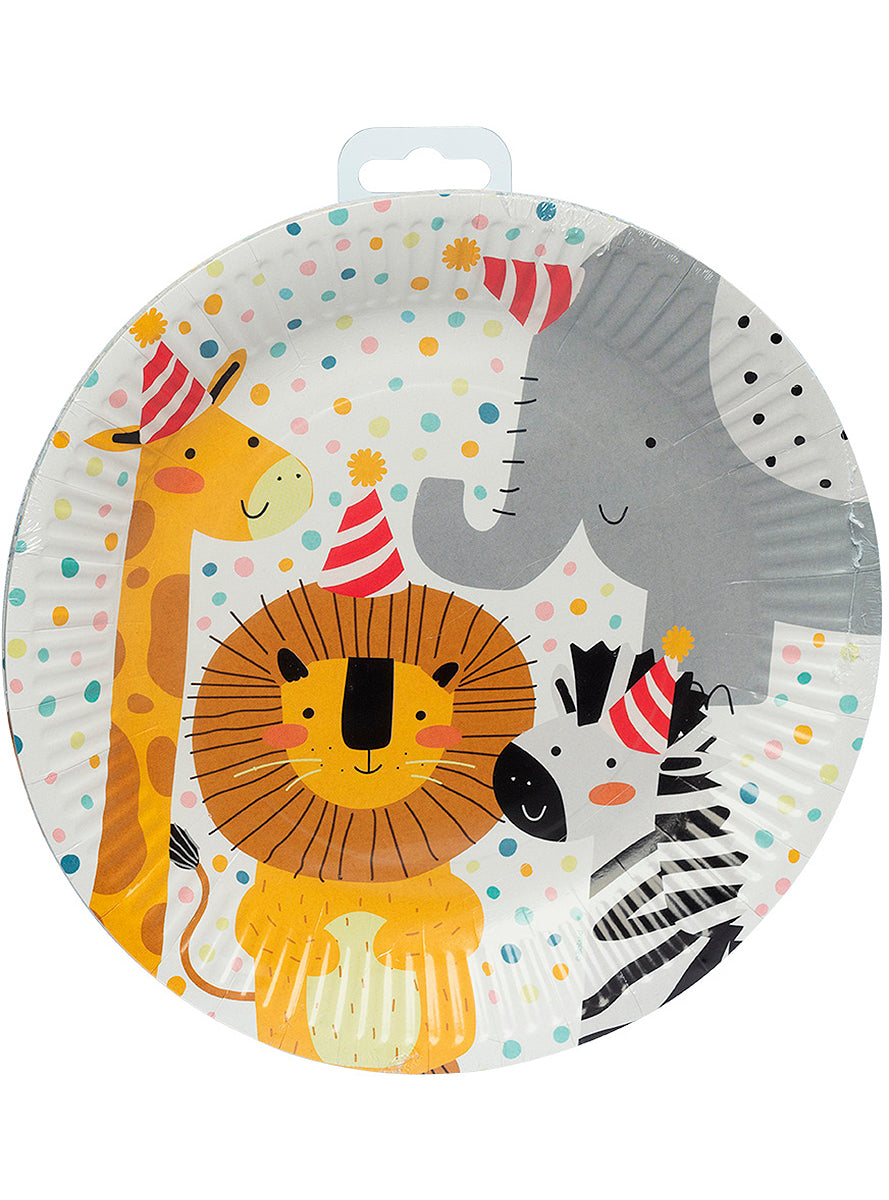 8 assiettes animaux - Safari