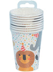 8 gobelets animaux - Safari