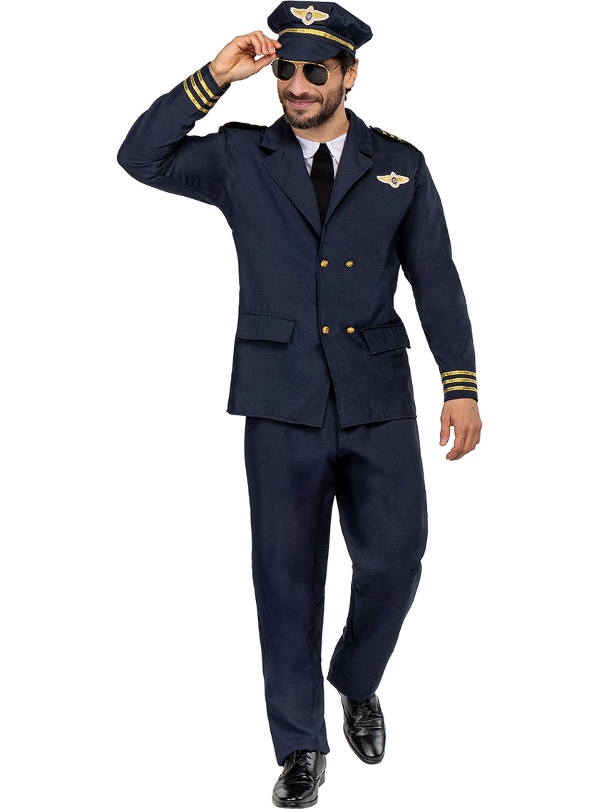Déguisement pilote d'avion homme grande taille