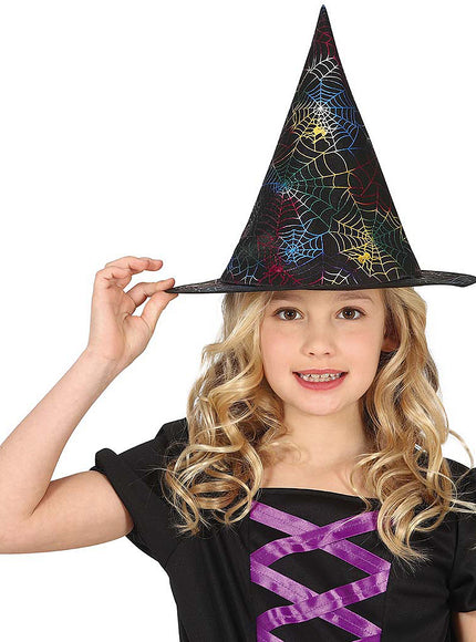 Chapeau de sorcière coloré  fille
