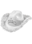Chapeau cowgirl blanc