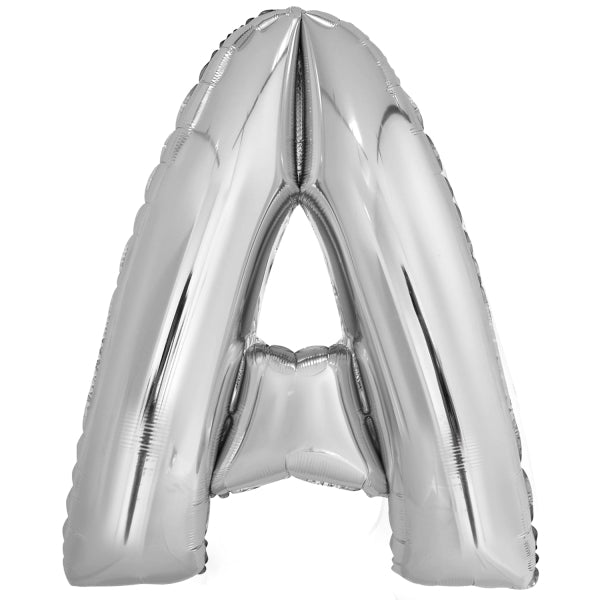 Ballon lettre A argenté (86 cm)