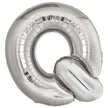 Ballon lettre Q argenté (86 cm)