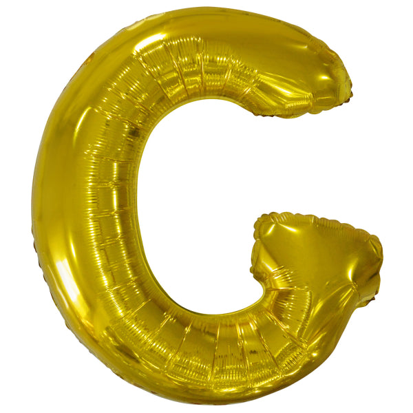Ballon lettre G doré (86 cm)