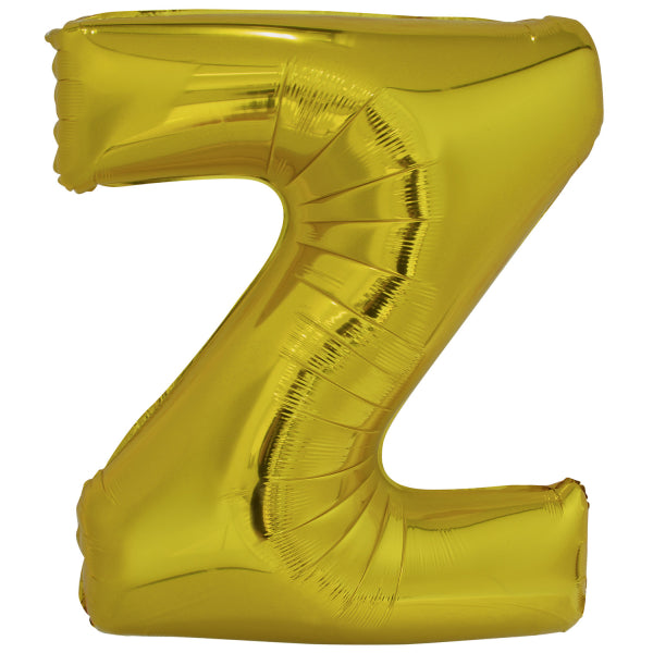Ballon lettre Z doré (86 cm)