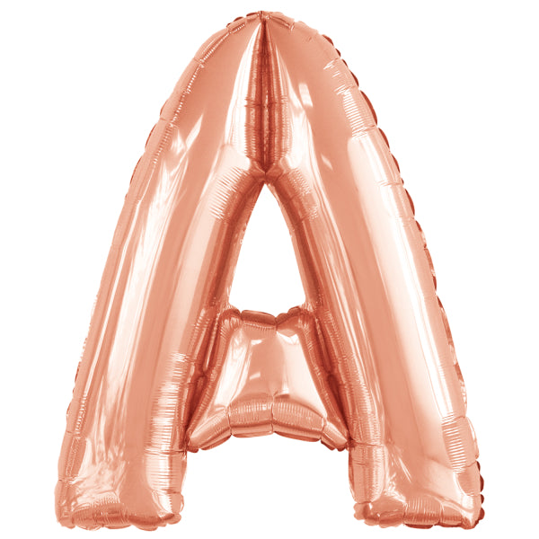 Ballon lettre A rose gold (86 cm)
