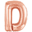 Ballon lettre D rose gold (86 cm)