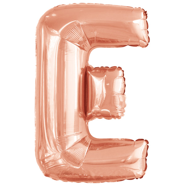Ballon lettre E rose gold (86 cm)