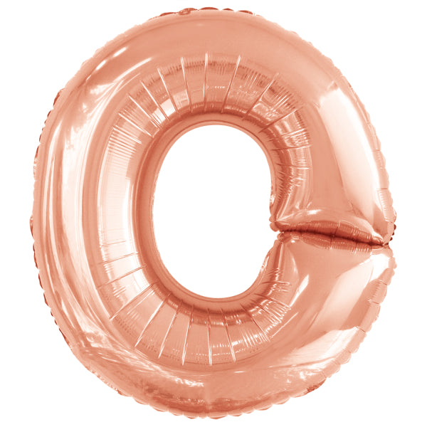 Ballon lettre O rose gold (86 cm)
