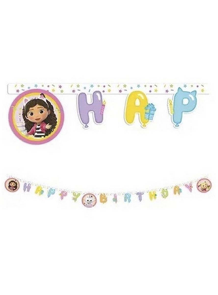 Guirlande Happy Birthday Gabby et la maison magique