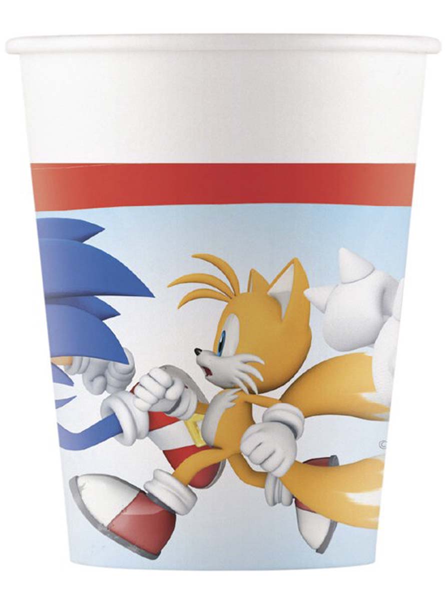 8 gobelets Sonic
