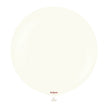 Ballons latex Kalisan Retro White, blanc