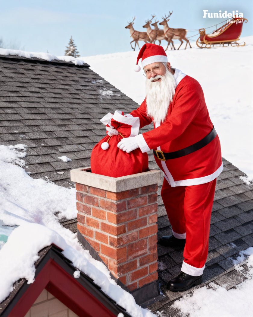 Déguisement de Pére Noël homme avec accessoires grande taille