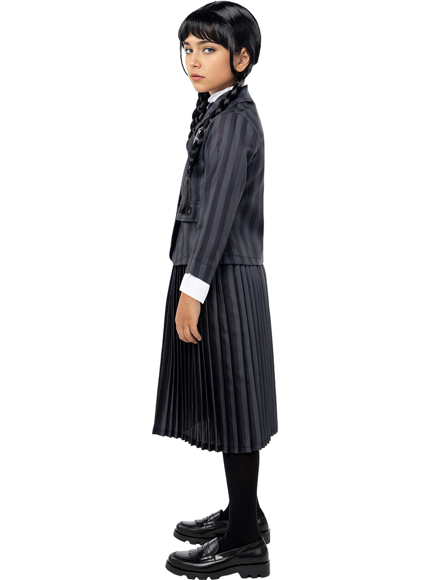 Déguisement uniforme Mercredi Addams pour fille - Officiel Netflix
