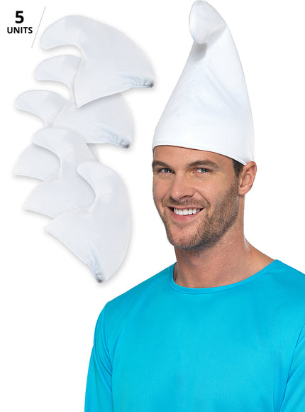 5 bonnets de Schtroumpf