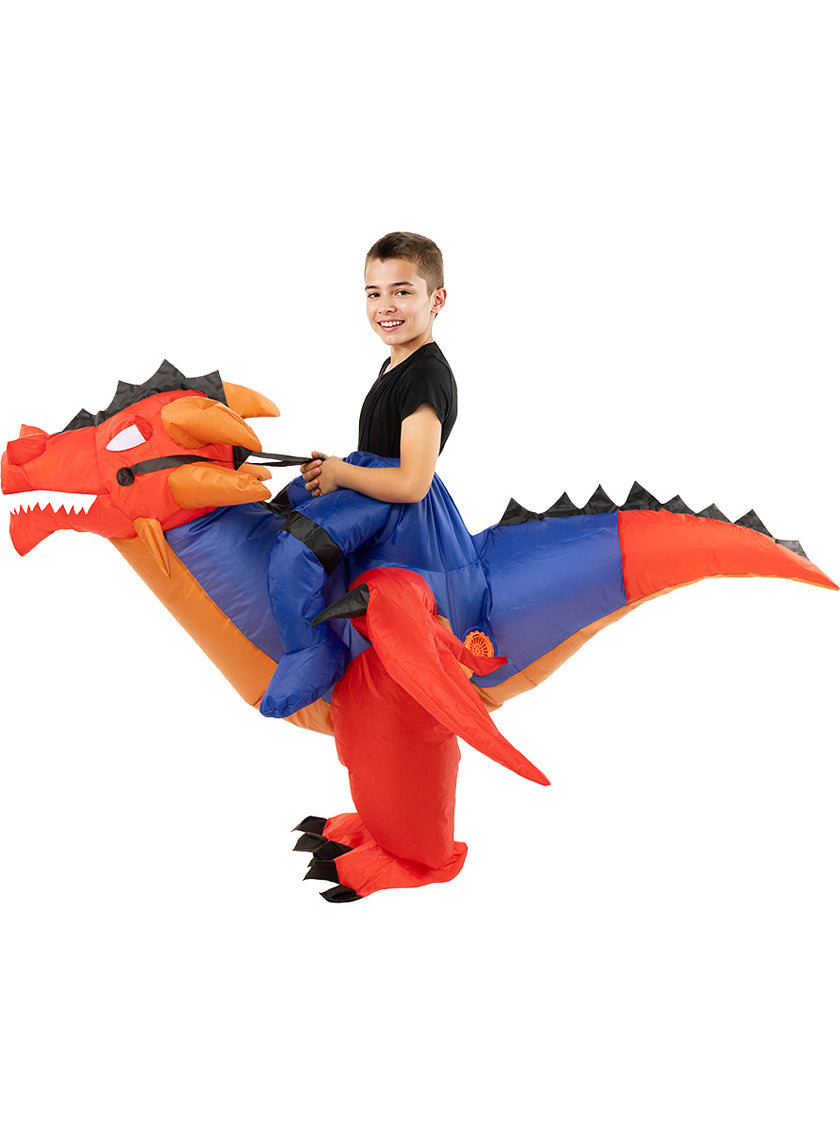 Déguisement porte-moi dragon gonflable enfant