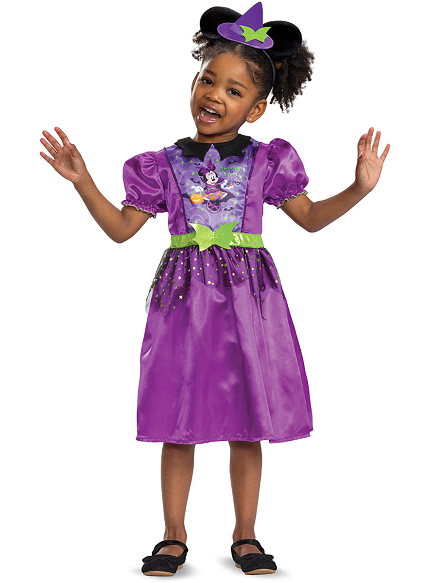 Déguisement Minnie Mouse sorcière fille
