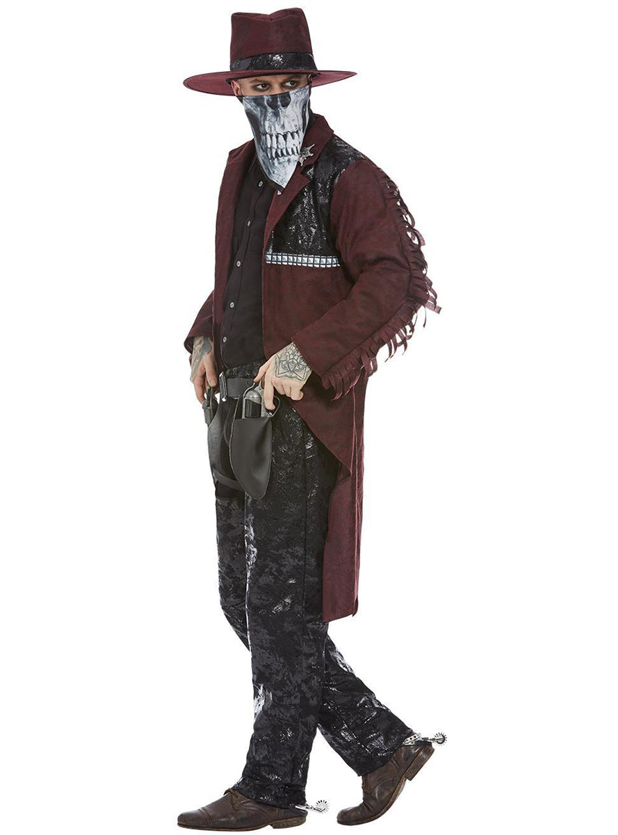 Déguisement cowboy squelette Deluxe homme
