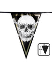1 guirlande de fanions pirates squelette