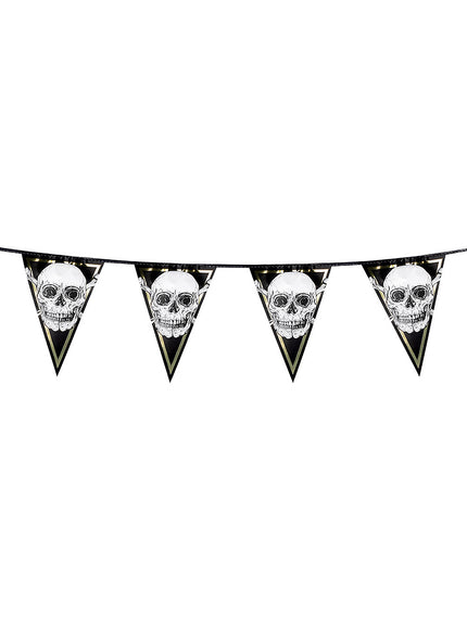 1 guirlande de fanions pirates squelette