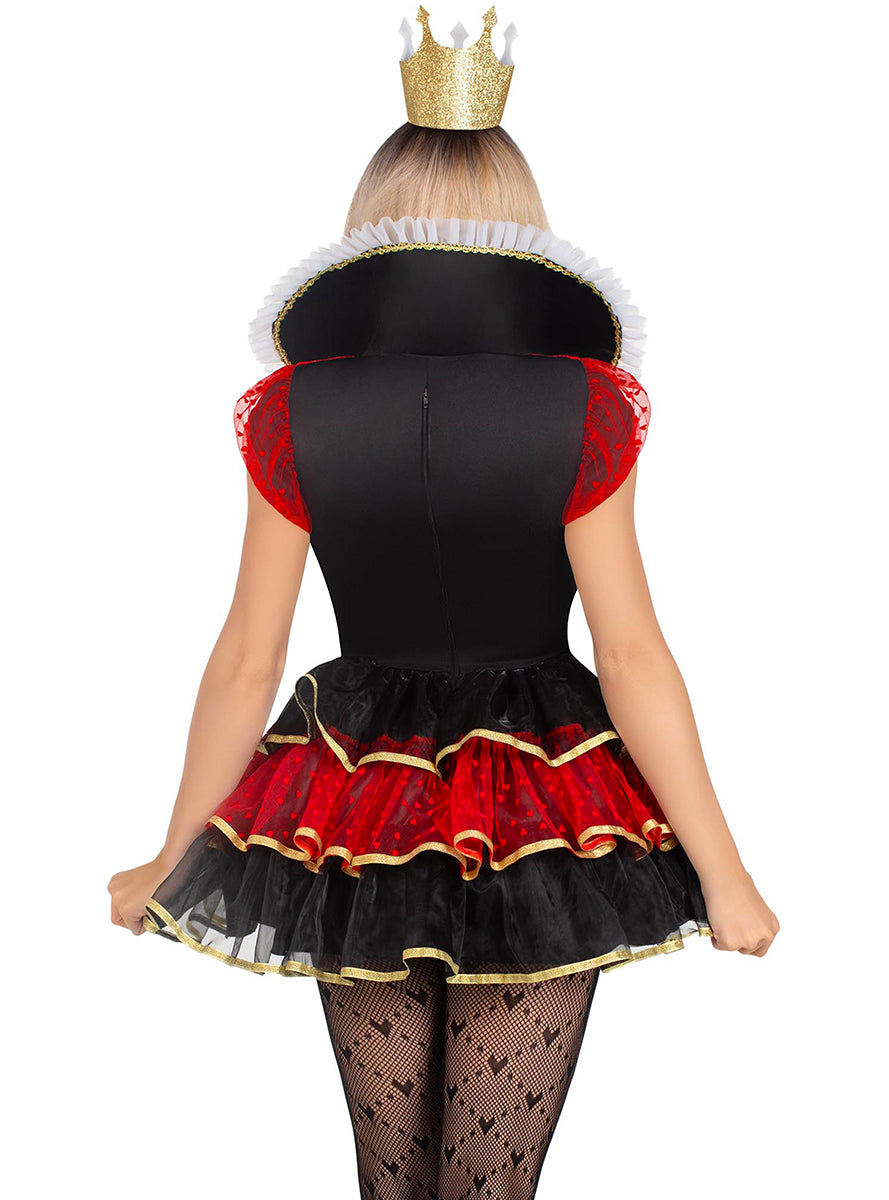 Déguisement Élégante de Reine de Cœurs pour Femme