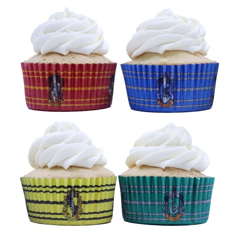 60 capsules de cupcakes des quatre maisons de Harry Potter