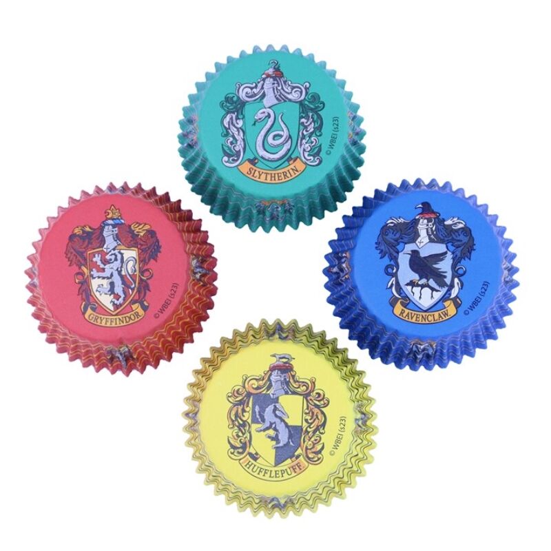 60 capsules de cupcakes des quatre maisons de Harry Potter