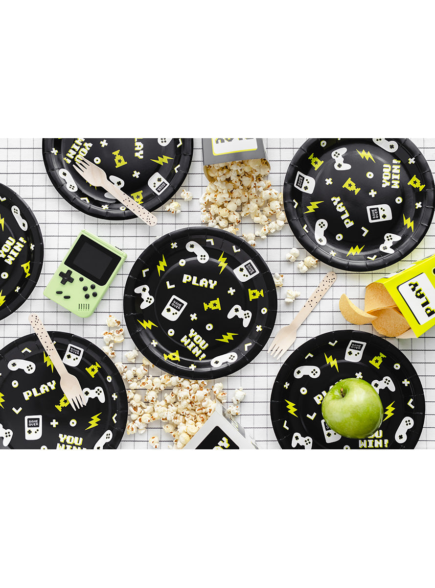 12 assiettes jeux vidéos (18x27cm) - Videogame party