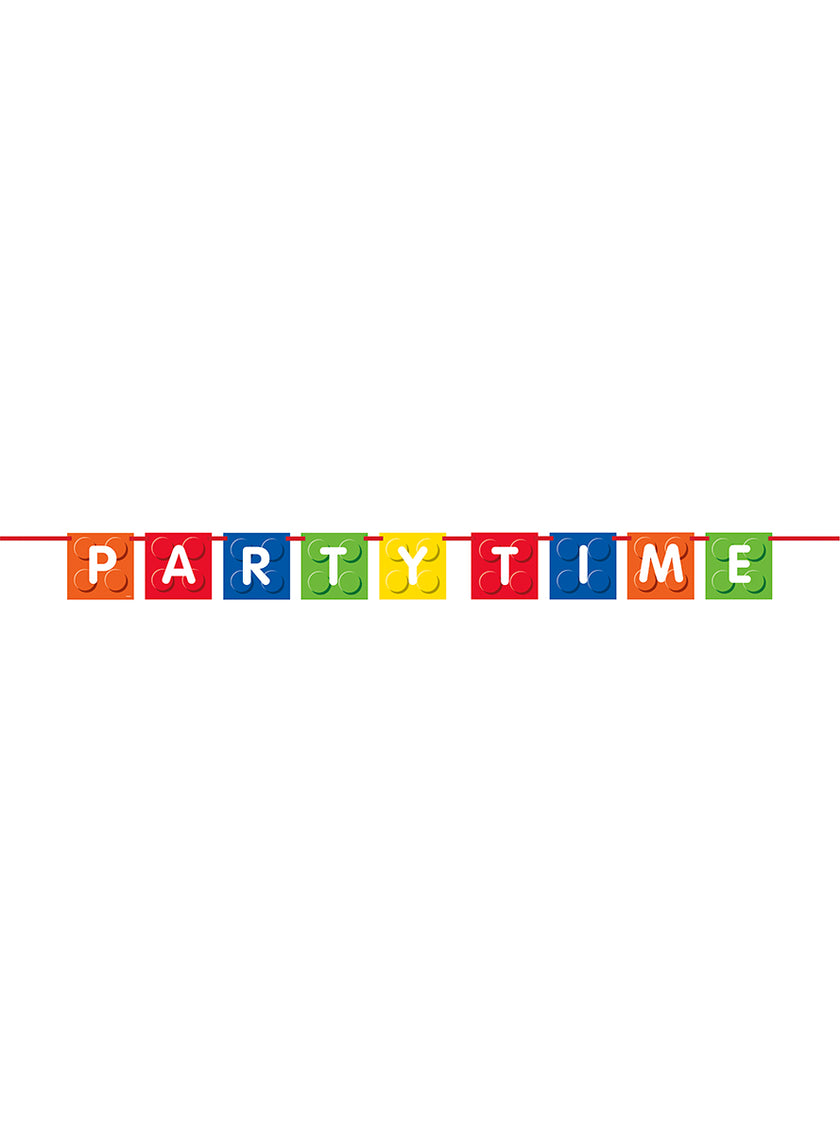 Guirlande blocs construction -Building Blocks party
