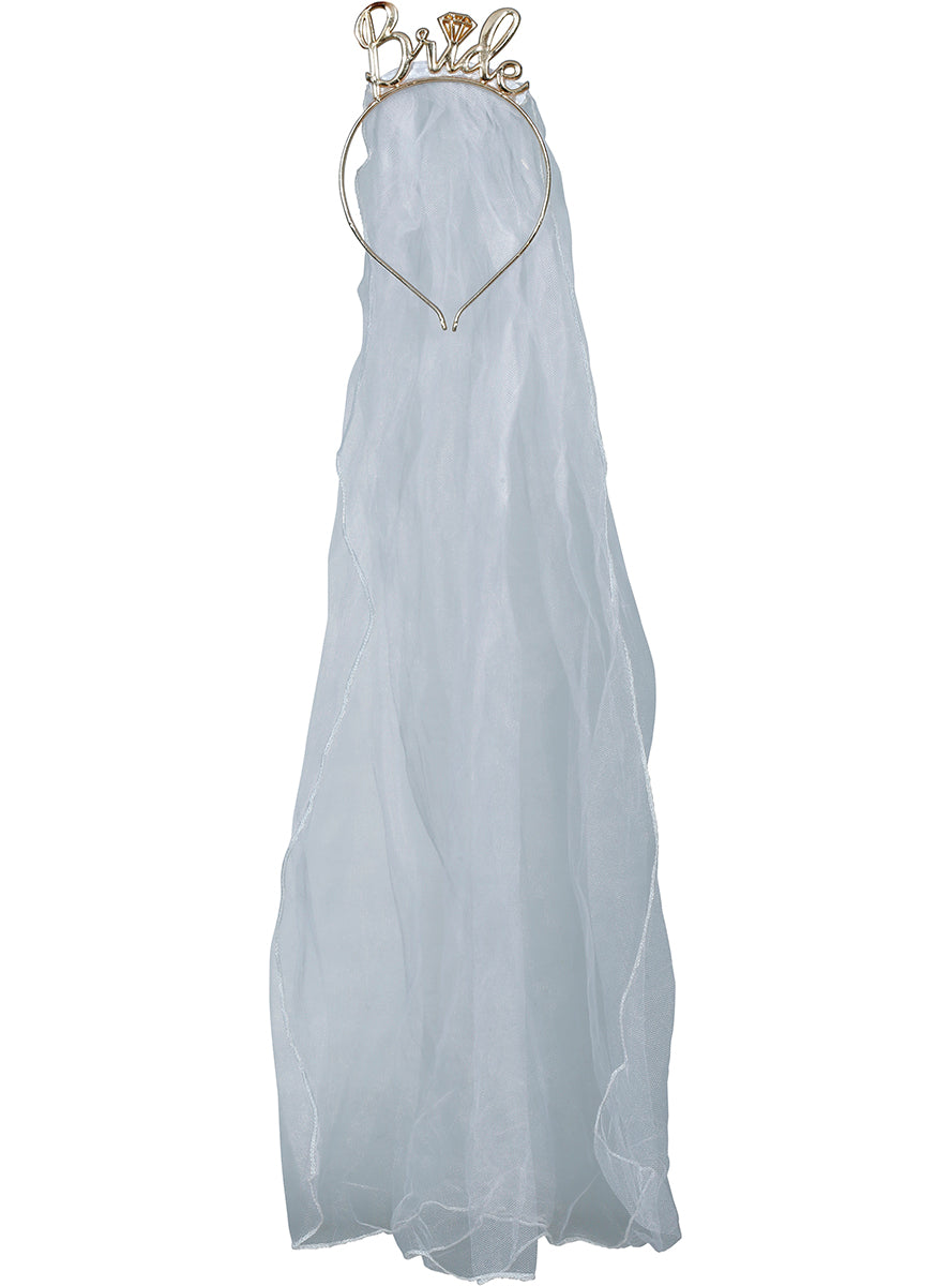 Voile avec diadème de mariée