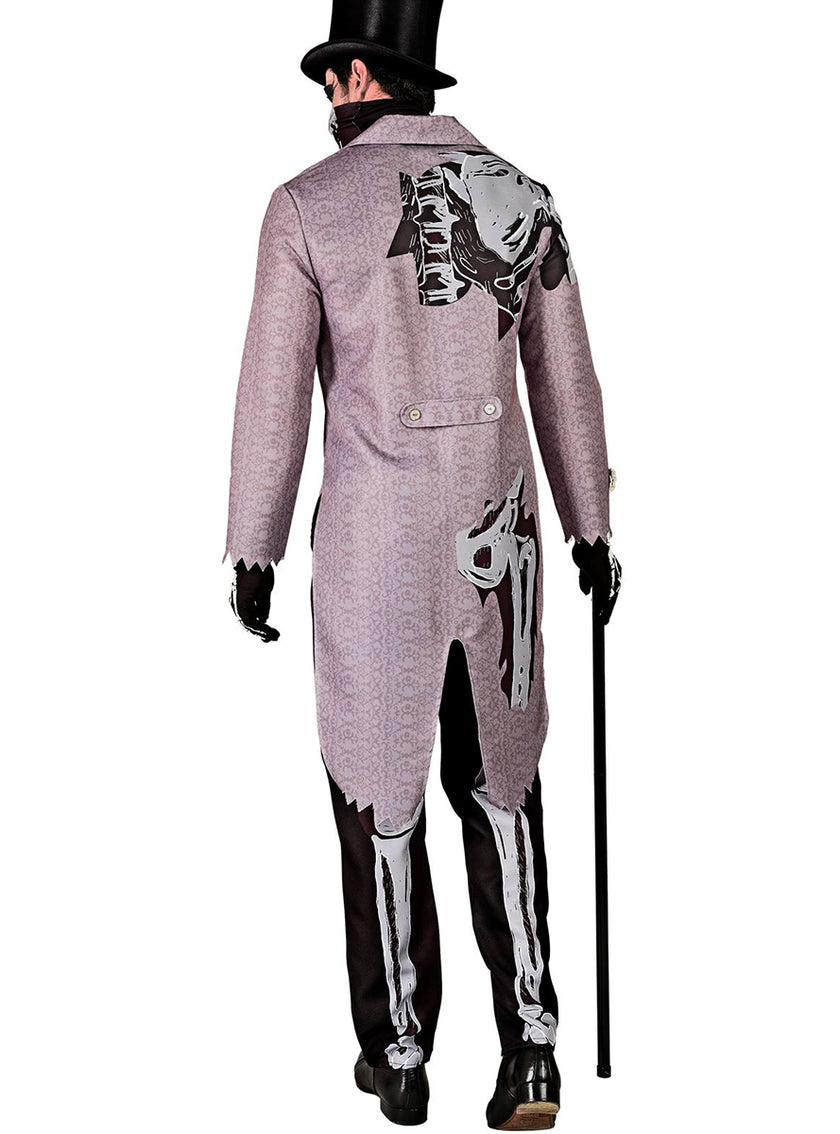 Déguisement squelette avec costume pour adulte