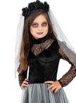 Déguisement de mariée fantôme avec bouquet pour fille