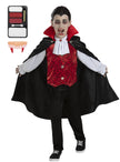Déguisement Comte Dracula pour enfant avec maquillage