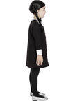 Déguisement Wednesday Addams avec perruque fille - La Famille Addams