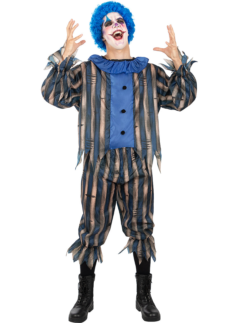 Déguisement de clown terrifiant avec perruque pour homme
