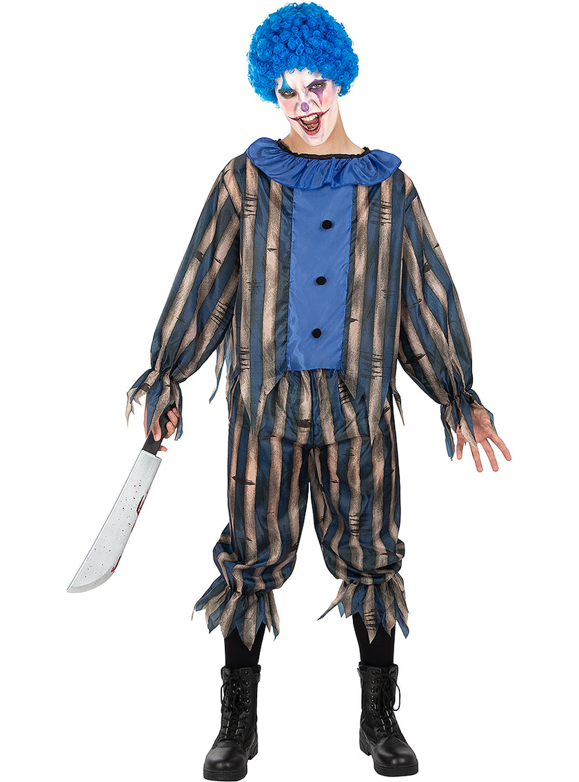 Déguisement de clown terrifiant avec perruque pour homme grande taille