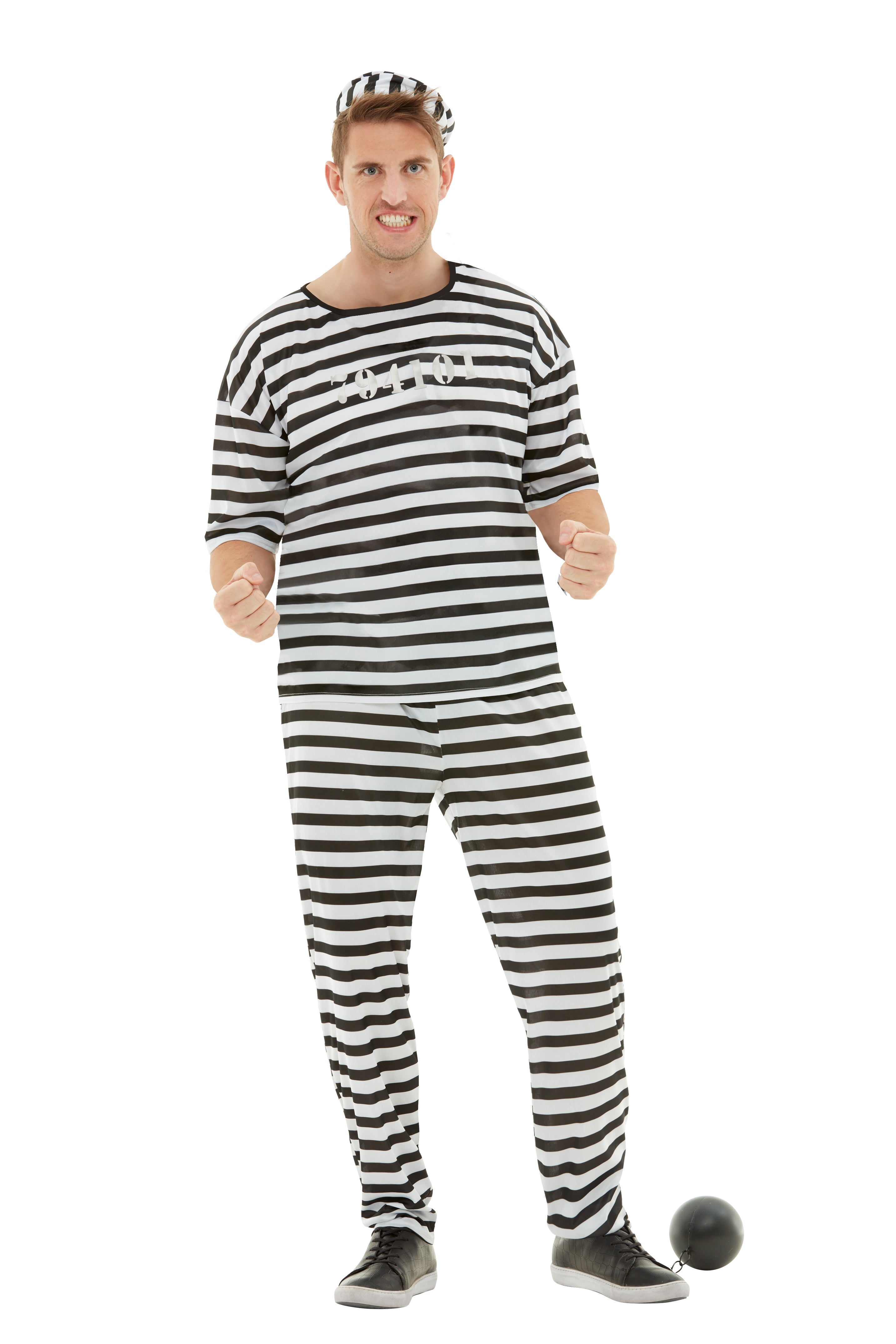 Déguisement de prisonnier avec boule grande taille